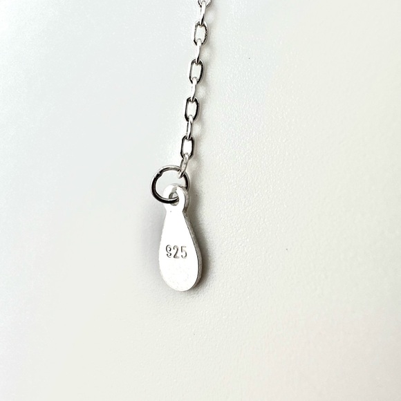 925 Sterling Sterling Mother Of Pearl 4 Leaf Clover Necklace - Picture 5 of 7